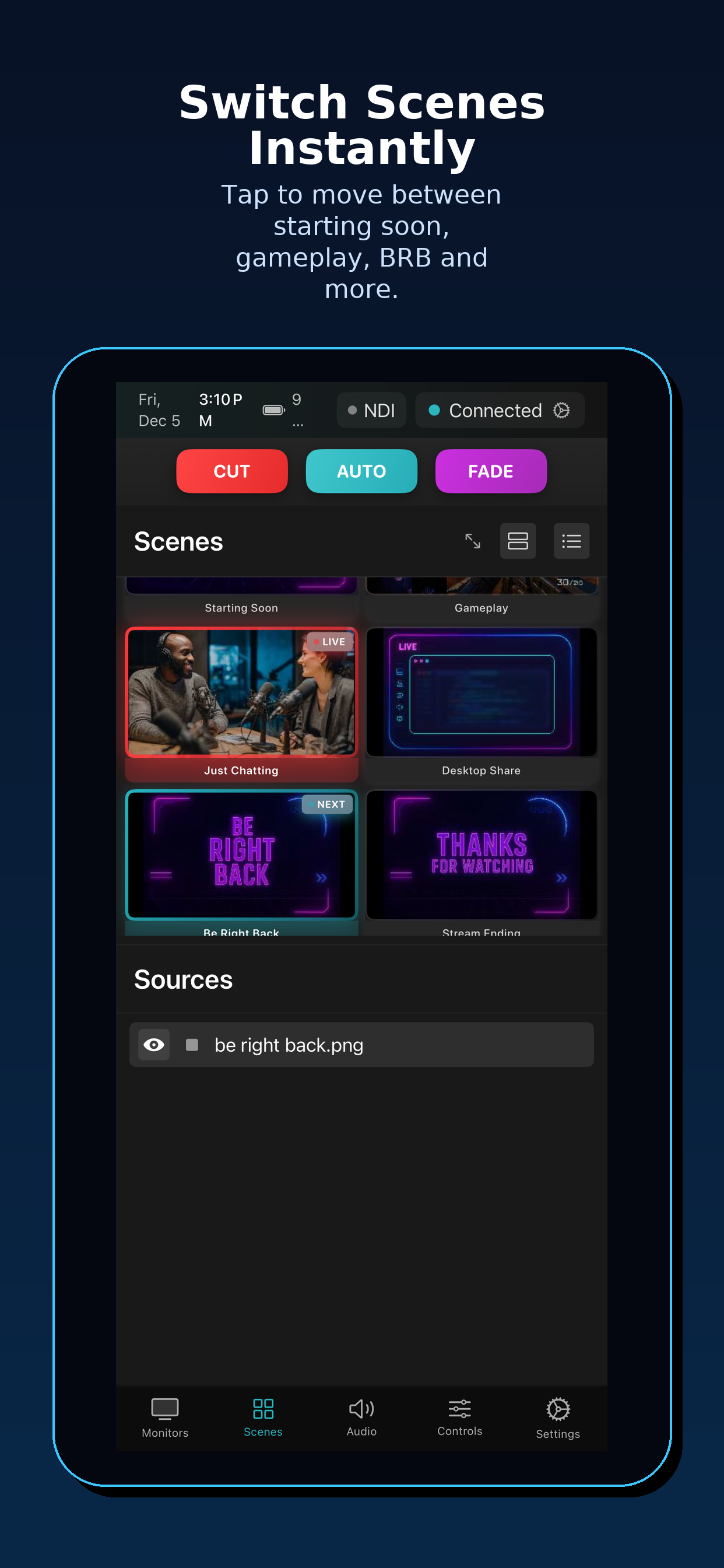 Producer Pad - Scene Switching